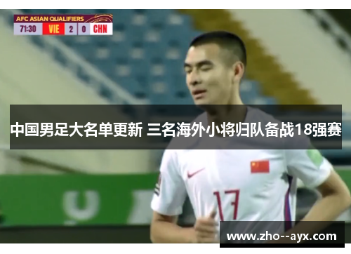 中国男足大名单更新 三名海外小将归队备战18强赛
